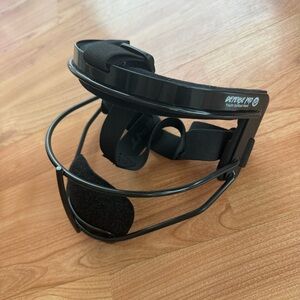 Black Rip-It Face Guard with Adjustable Straps